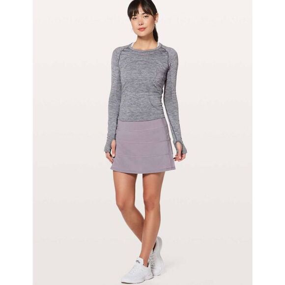LULULEMON ATHLETICA Pace Rival Skirt (Tall) 4-Way Stretch 15' in Dusty Dawn Size - Picture 2 of 5